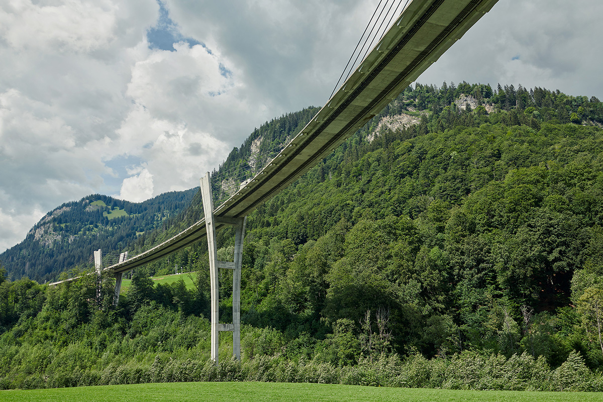 Enlarged view: Sunnibergbrücke, Klosters-Serneus. 