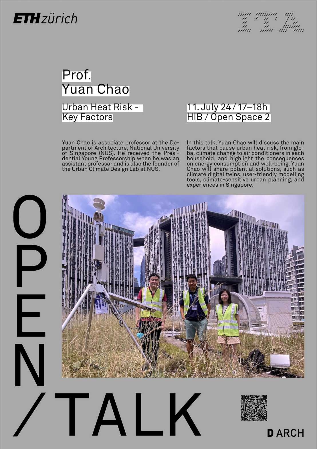 Prof. Dr. Yuan Chao, ITA Open Talk, poster.