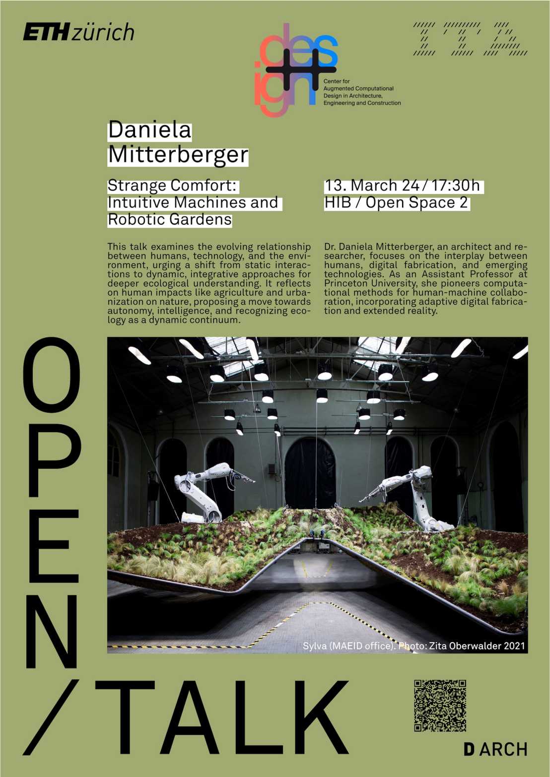Daniela Mitterberger, ITA Open Talk, poster.