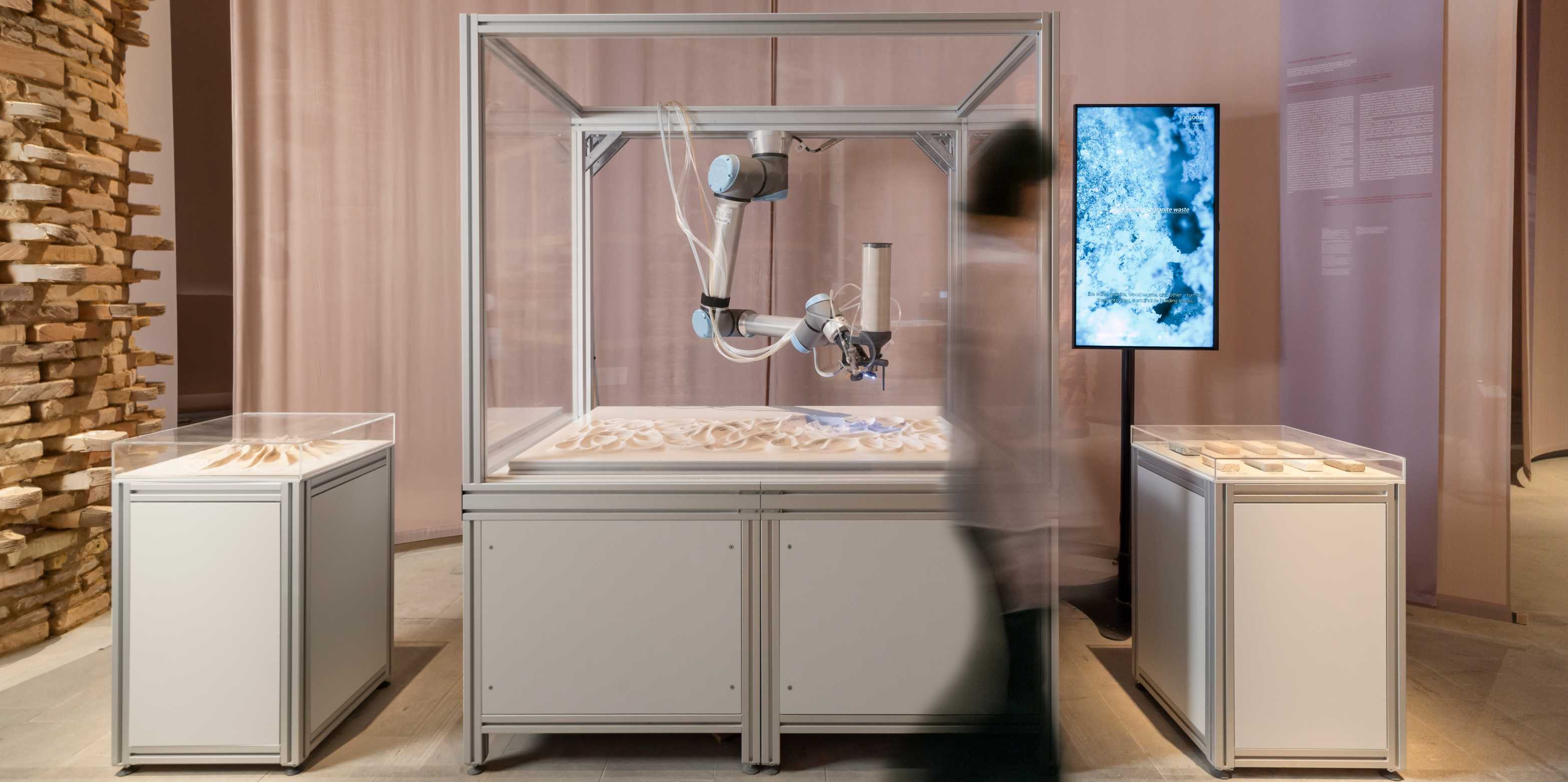 Geological Microbial Formations, Exhibit at Venice Biennale 2025, Material Bank, Arsenale, Venice.